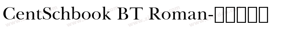 CentSchbook BT Roman字体转换